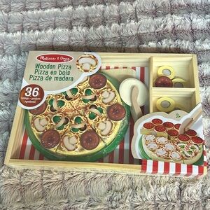 Melissa & Doug Wooden pizza  36 pcs